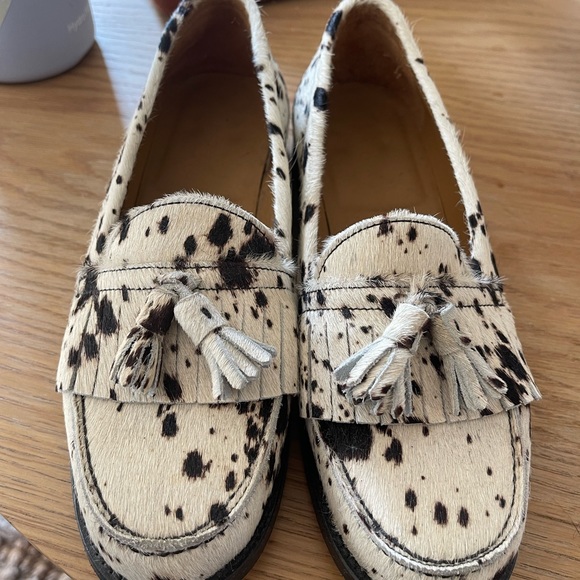 Iro Thasos Tasseled Printed Calf Hair Loafers - Picture 2 of 5